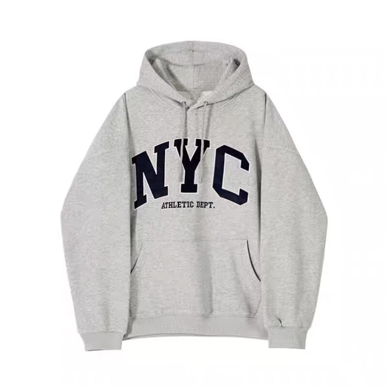 韓版潮流薄絨連帽Tee